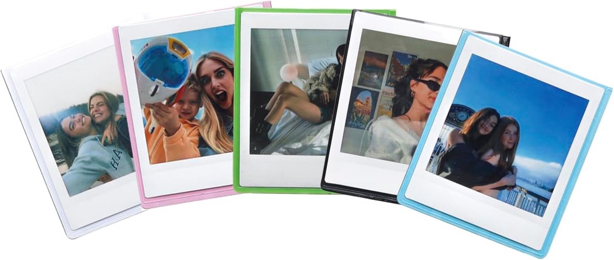 Magnetisch Fotolijstje voor Koelkast - Vierkant - 5 Stuks in Mix Kleuren - Voor Instax Square Foto's - ShopVlot