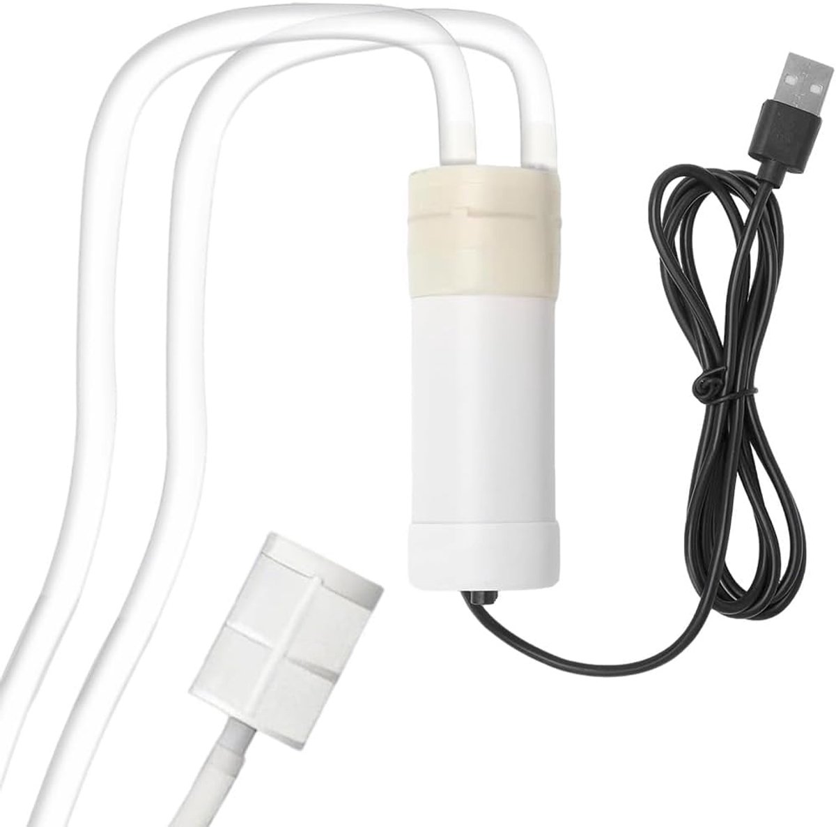 Elektrische mini-waterpomp 5 V - zelfaanzuigend - roestvrijstalen filter - ideaal voor aquariumonderhoud - ShopVlot