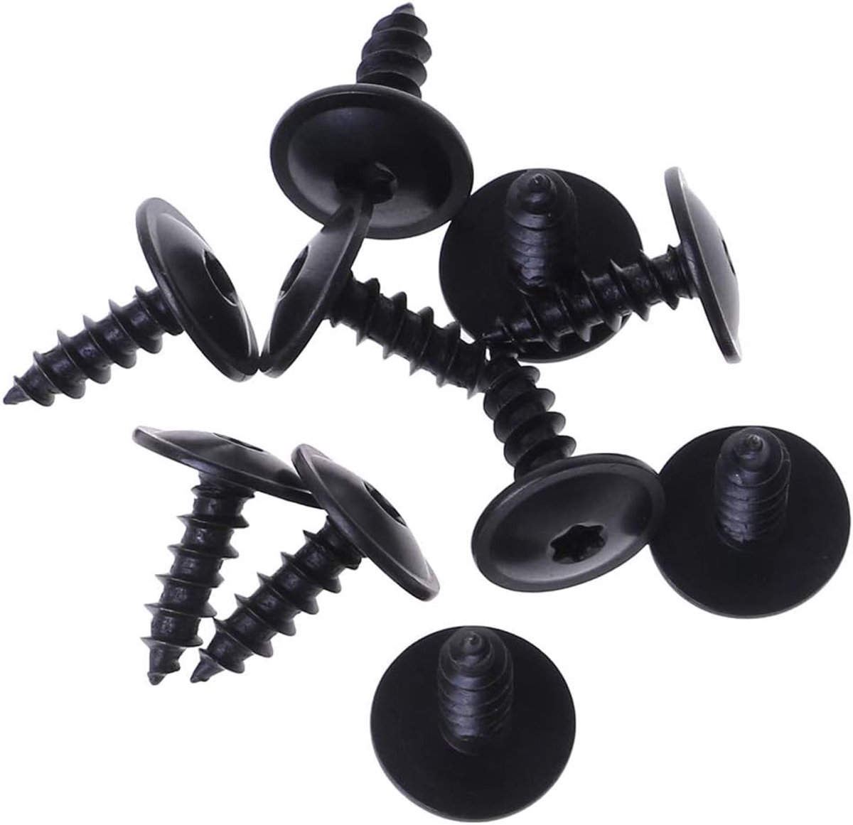 Torx schroeven 10x - 15 mm kop - Bevestigingsmiddelen voor motorkappen - Geschikt voor spatborden en bumpers - ShopVlot