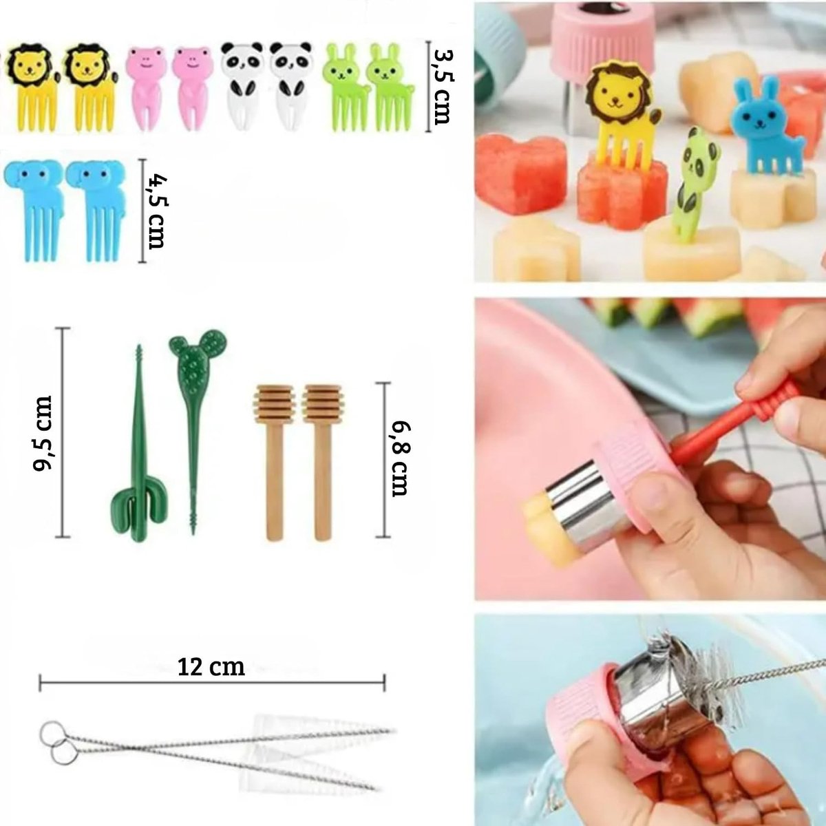 Sandwich cutter set - vrolijke koekjesvormpjes - veilig voor kinderen - creatief bakken - ShopVlot