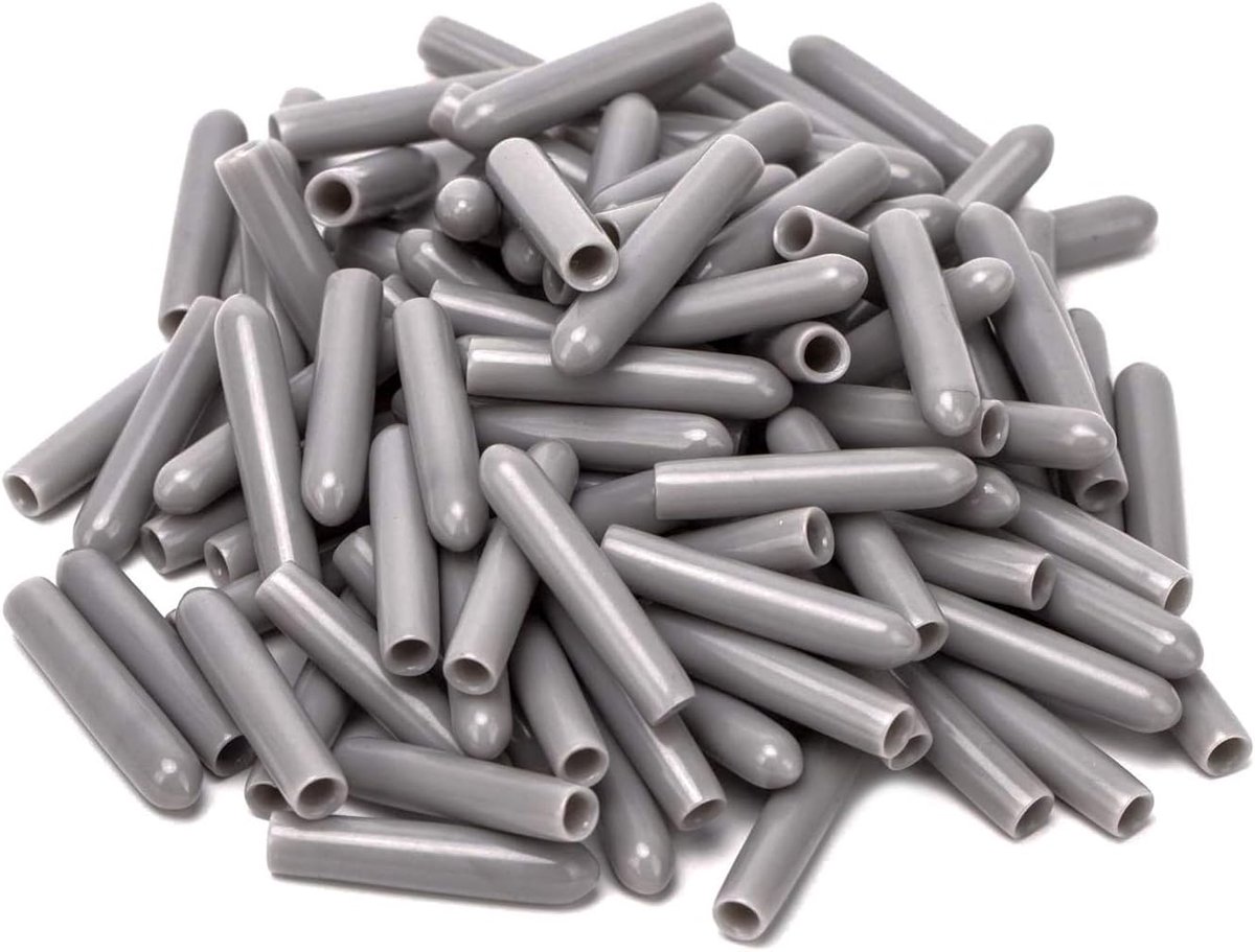 PVC beschermcaps voor vaatwasmachine - 2,5 cm lang - grijs - beschermt uw rek - ShopVlot