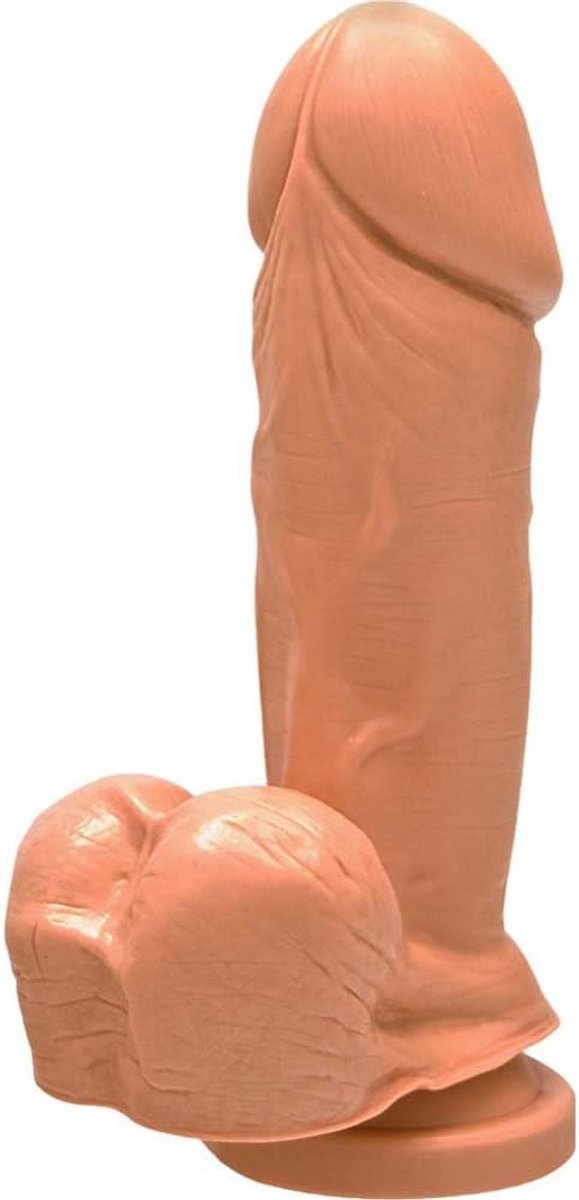 Dildo 18 cm - realistische vorm - flexibele structuur - sterke zuigkracht - ShopVlot