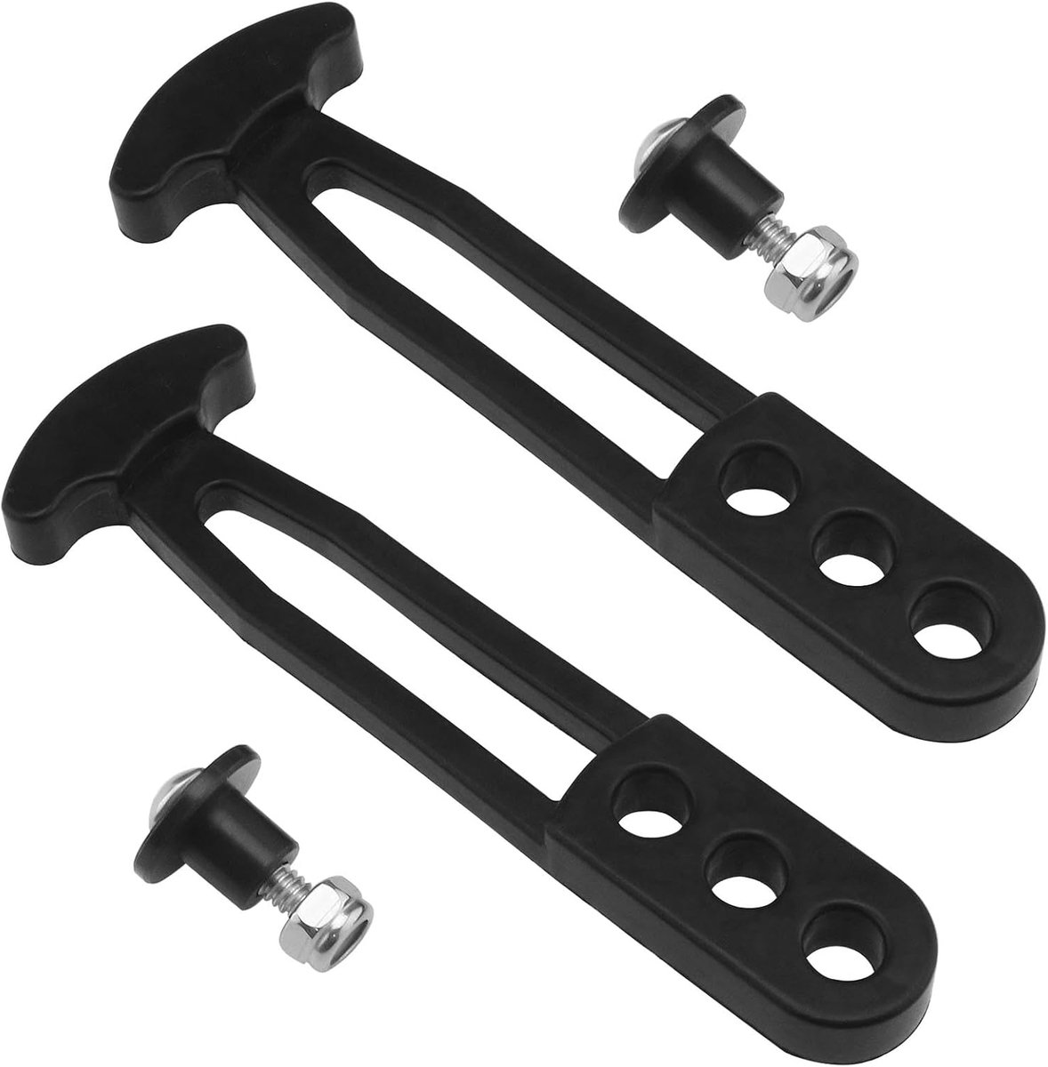 3 Gaten T Vormige Rubber Gesp Rubber Behoud Klink Band 15.2cm Zwart Rubber Boot Telescopische Ladder Strap Compatibel met Yamaha AR SX LX