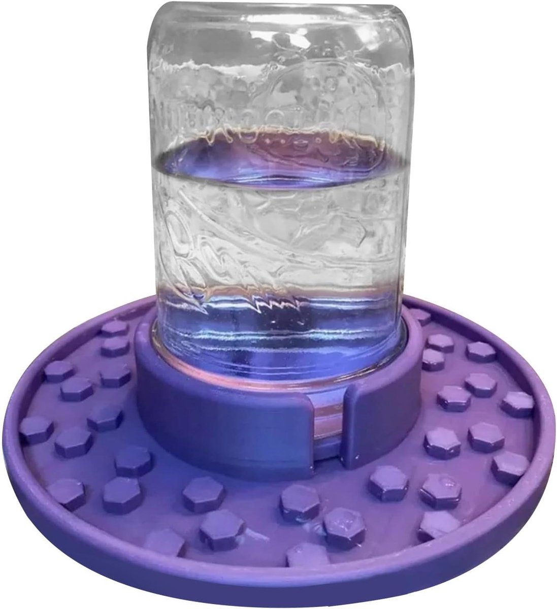 Bijen Drinkbak - Voederautomaat Bijen - Bijen Voeden - Weerbestendig Ontwerp - 19 x 17 cm - Paars