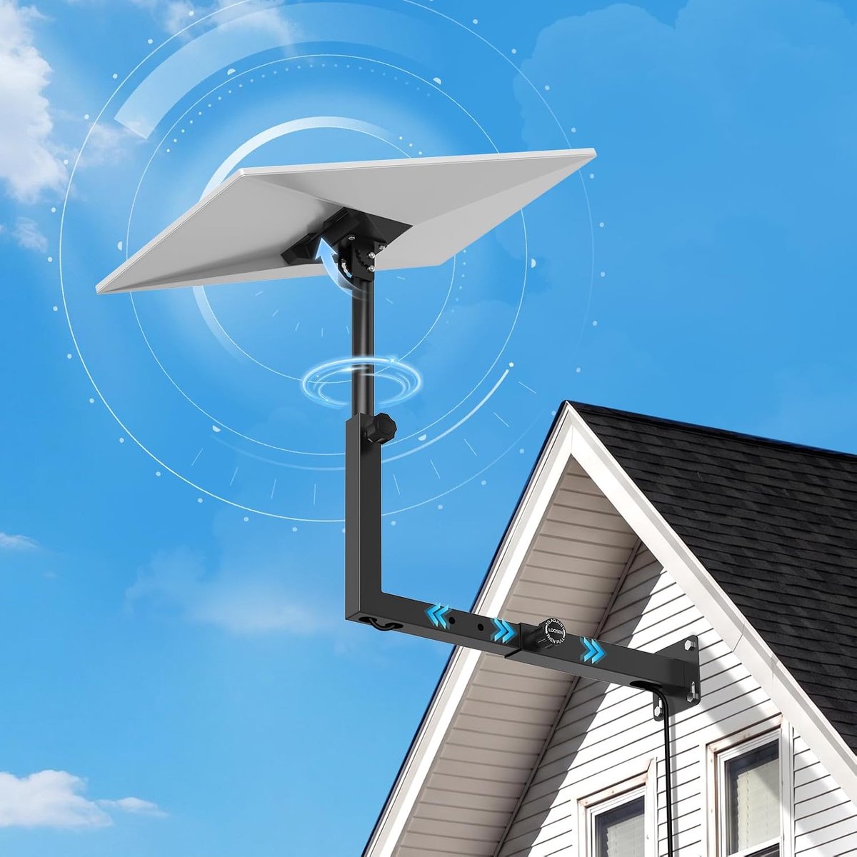 Starlink wandhouder voor Gen 3 - roestbestendig - lange buisadapter - stevige installatie - ShopVlot