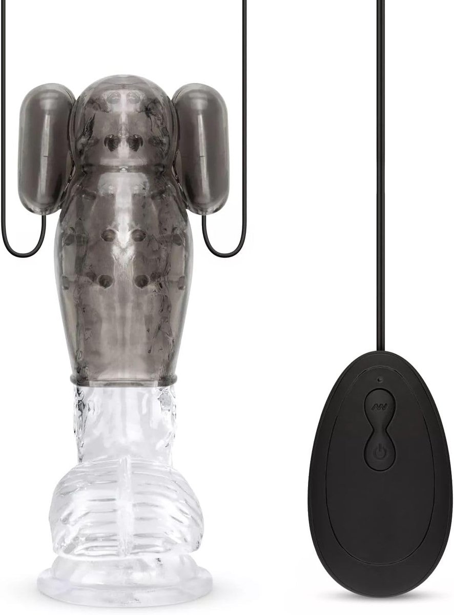 Vibrerende Sleeve Large - Afneembare bullets - Stimulerende structuur - Eenvoudig in gebruik - ShopVlot