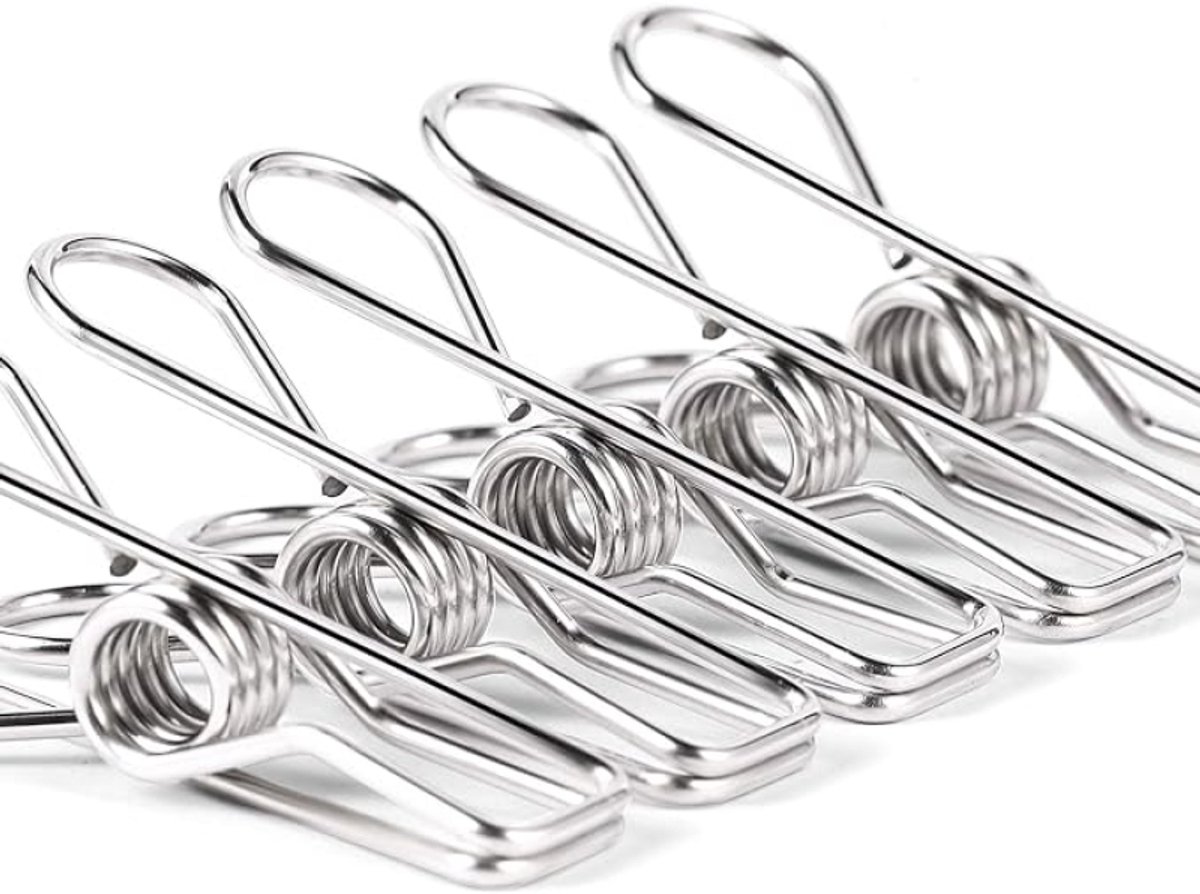 Arvion Roestvrijstalen Wasknijpers - 20 Stuks - Super Sterke Grip - Anti-Roest - Voor Kleding en Linnen