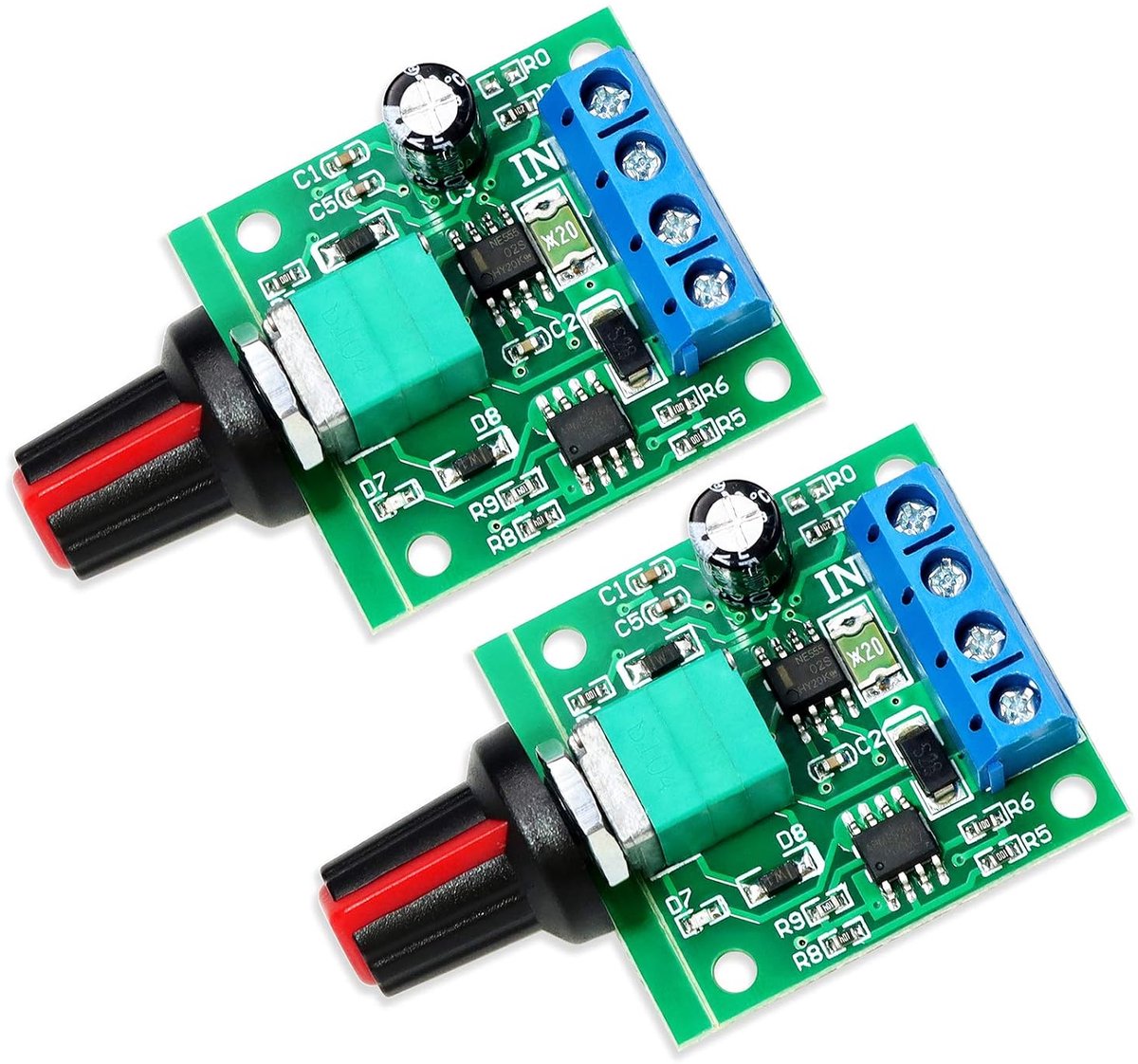 PWM motor speed controller 1.8 V-12 V - verstelbaar - 2 A - veilig gebruik met resetbare zekering - ShopVlot