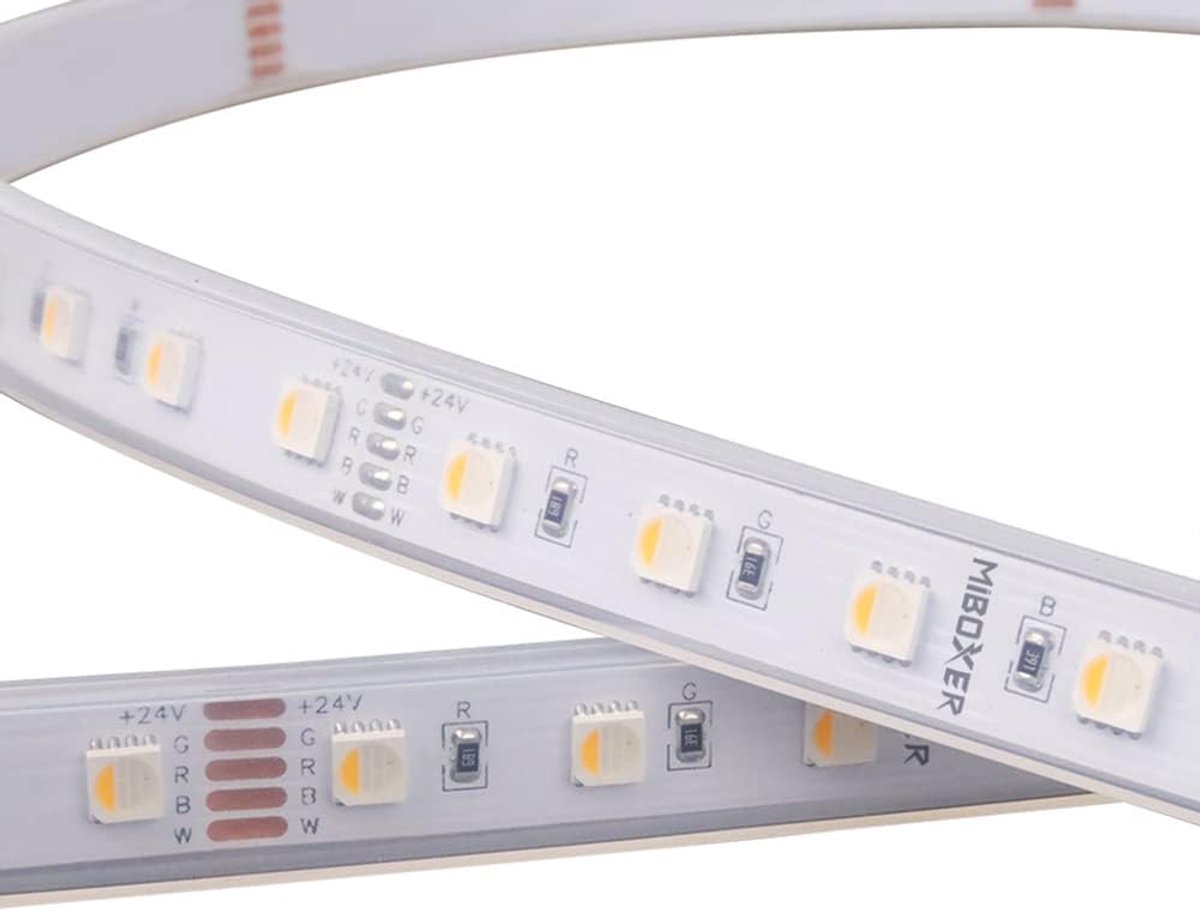 LED strip RGB+WW 5 m - 300 SMD LED's - Waterproof IP65 - Perfect voor buitengebruik - ShopVlot