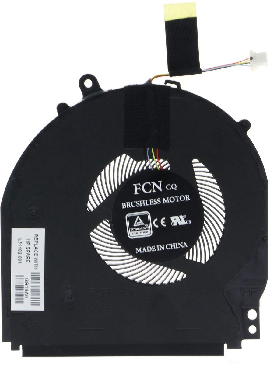 CPU koeling ventilator voor HP Pavilion X360 14-DH - vervangend onderdeel - 6 maanden garantie - optimale prestaties - ShopVlot