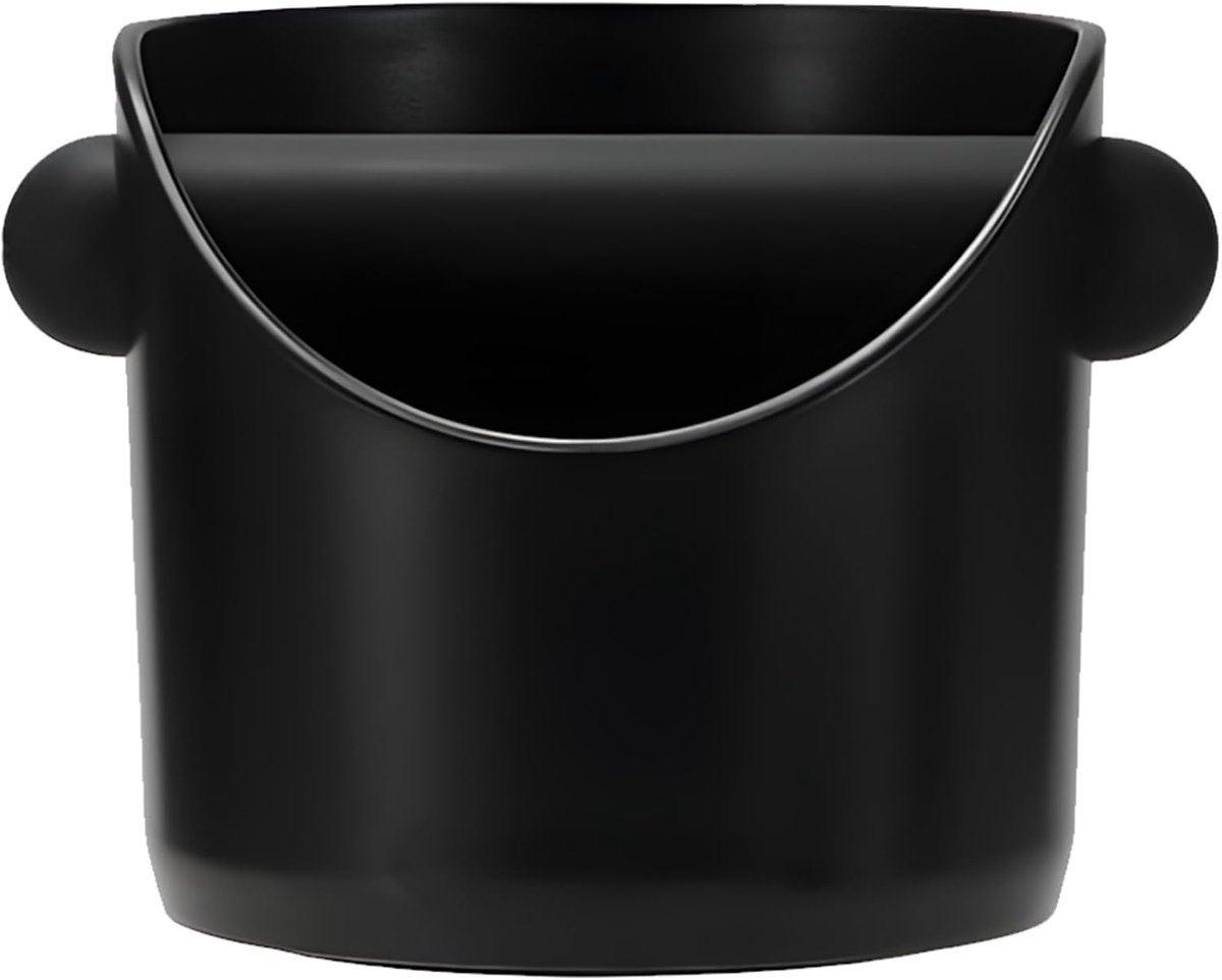 Koffie Klopdoos - Espresso Accessoires - Thuis Barista - Vaatwasmachinebestendig - 11 cm Doorsnee - Zwart