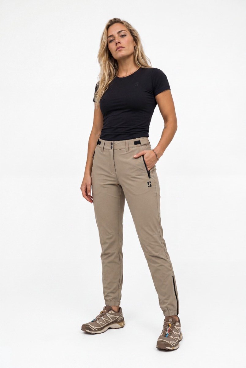 Poederbaas Outdoor Broek Unisex SOLX Geschikt voor Heren én Dames Wandelen & Outdoor Vintage Beige