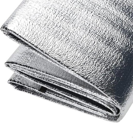Kampeer slaapmat - Isolerende mat - Buiten slapen - Warmte reflecterend - 200x200 cm - Aluminium — afbeelding 4