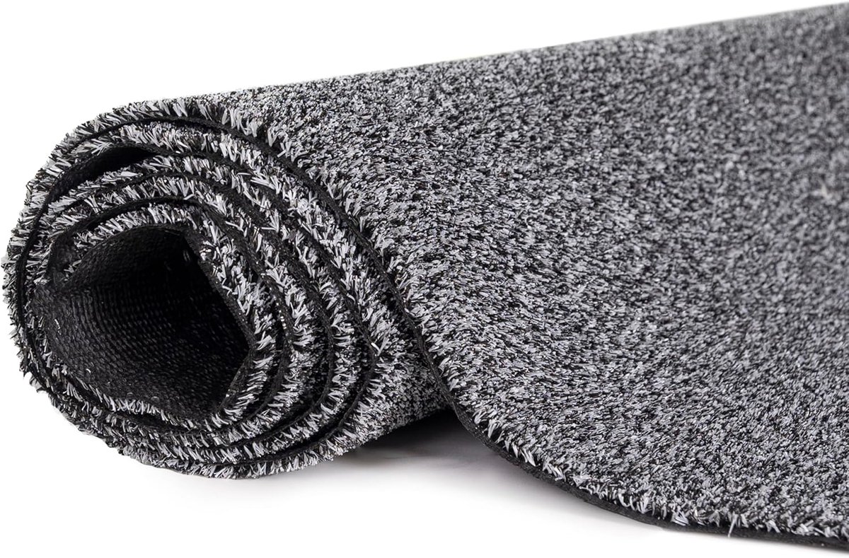 Kunstgras Mat - Balkon Tapijt - Buiten Leven - Waterdicht Antislip - 100x700cm - Grijs
