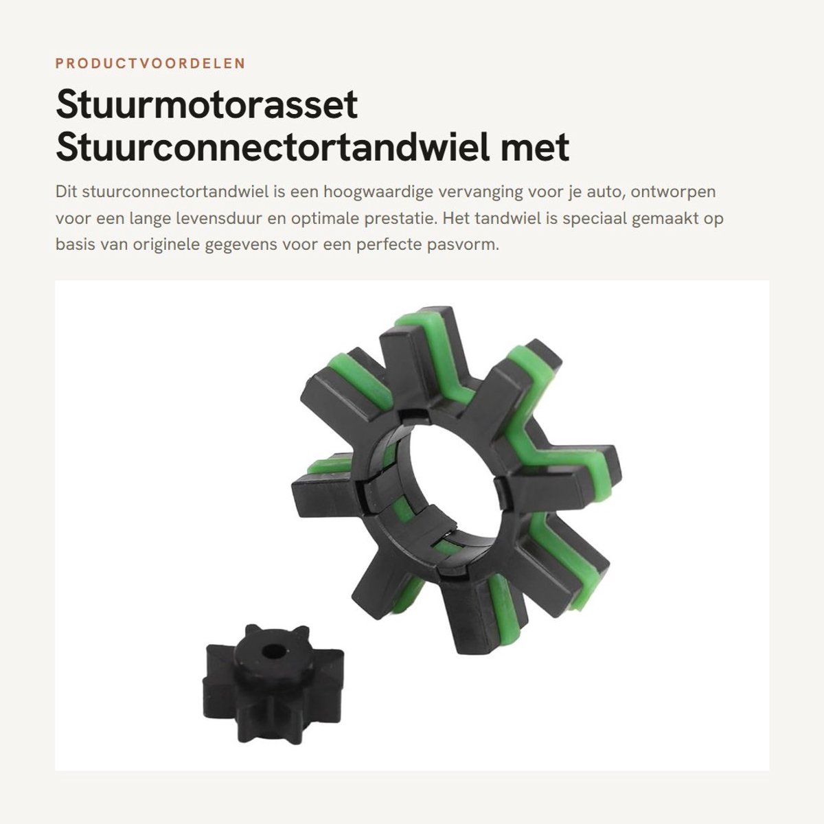 Dailygoods- Stuurmotor Lange Levensduur - Stuurkoppeling - Tandwiel