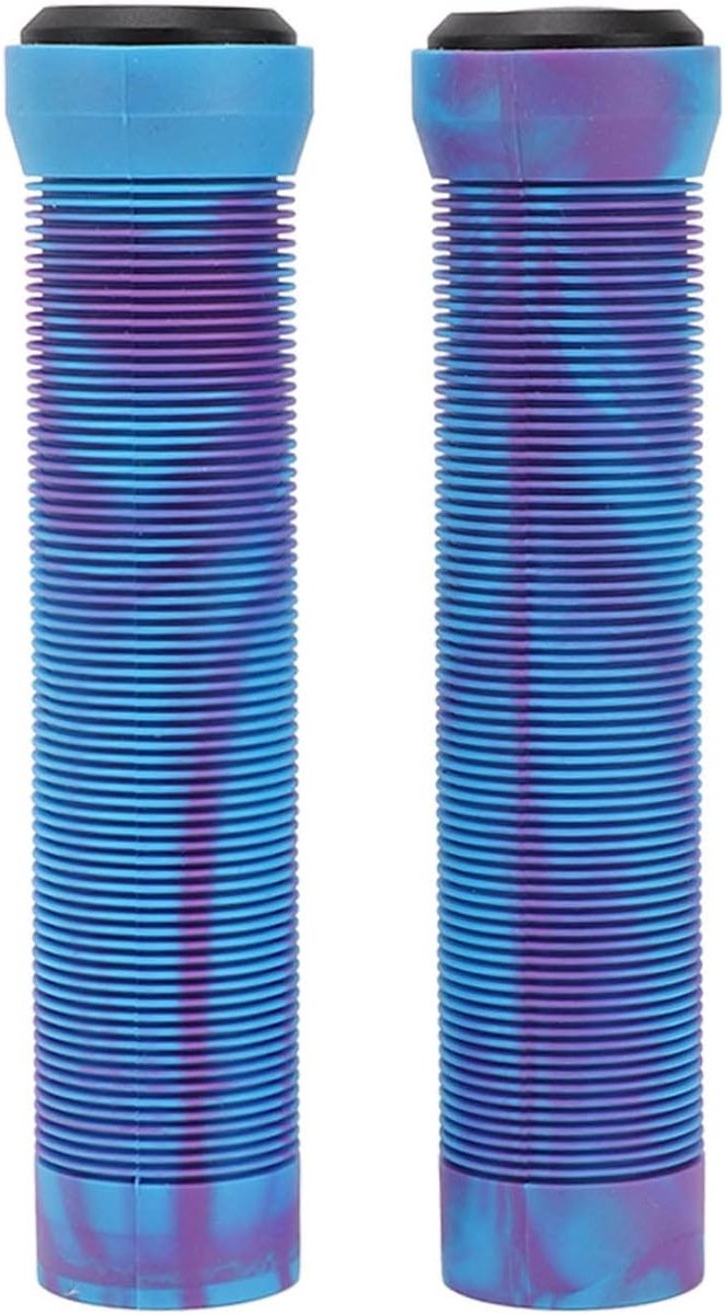 Comfortabele en Antislip Fietshandvatten voor Standaard 22.2mm Fietssturen, Paar van 14.7 cm, Geschikt voor Mountainbike en Racefiets (Paars Blauw)