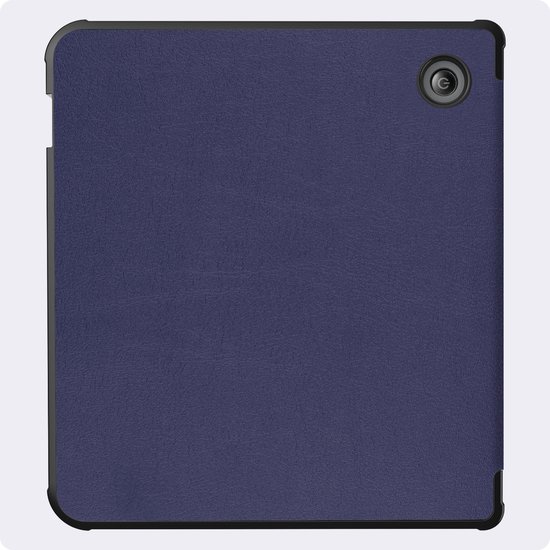 Hoes Geschikt voor Kobo Libra 2 - Luxe E-reader Bescherm Case - Hoesje Book Cover - Donkerblauw — afbeelding 4