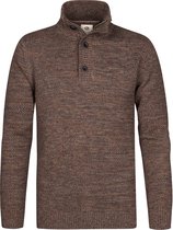 Petrol Industries - Heren Gemêleerde sweater millfield - Bruin - Maat L