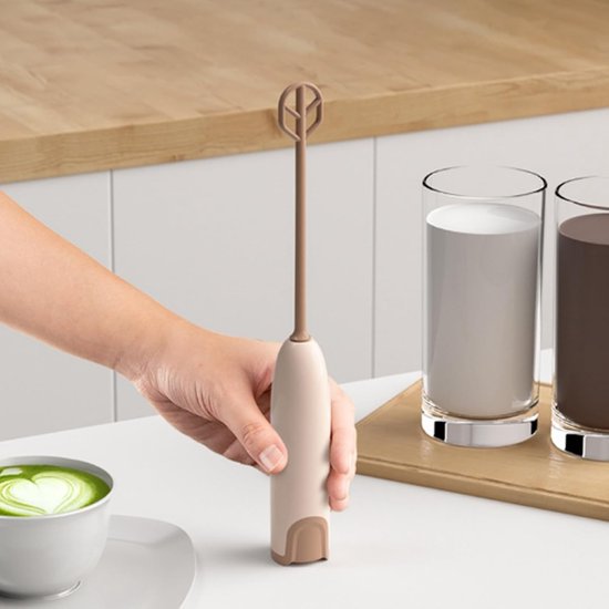Elektrische Handmixer - Keukenmixer Stirrer - Bakken en Koken - Compact Draagbaar - 26 cm Lengte - Koffie — afbeelding 5