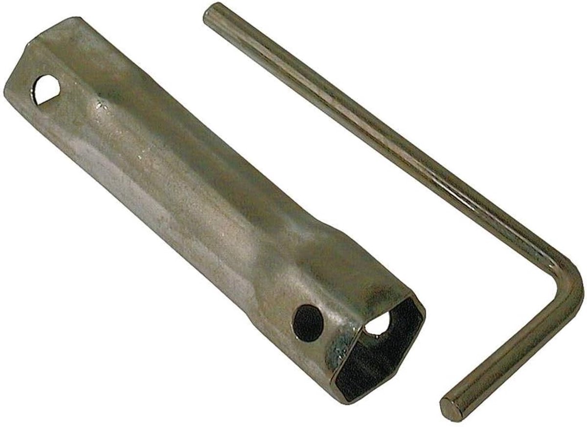 Bougiesleutel Zilver - Monteurs Sleutel - Motor Onderhoud - Dubbele Maten - 1.8 cm 13/16 inch - Zilver