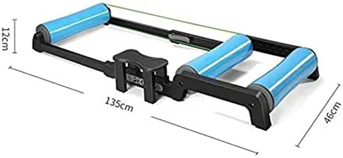 Fiets Roltrainer - Indoor Trainer - Conditie Verbeteren - Geluidsreducerend Ontwerp - 24-29 inch - Zwart