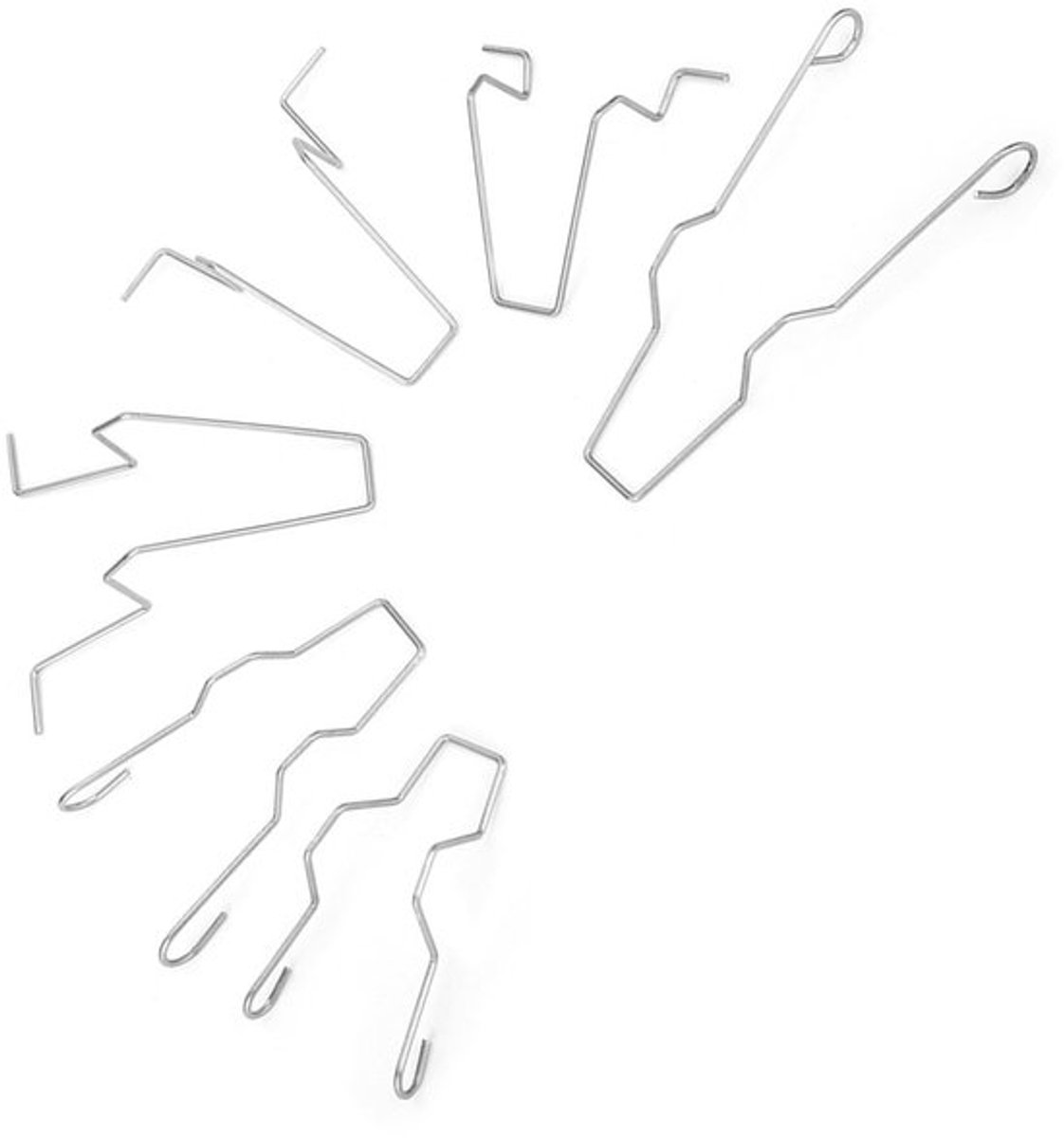 Allecto - Yctze 5zhsfullkit 6pcs Stalen Headlight Lamp Clips H1/h3/h4/h7