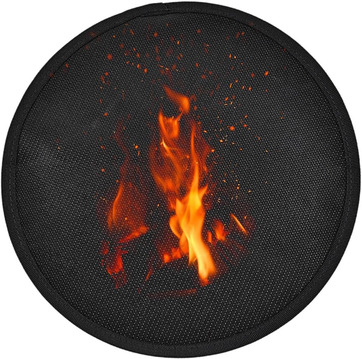 Vuurkuil Mat - Terras Beschermer - Buiten Grillen - Hittebestendig Dubbelzijdig - 91 centimeter - Zwart