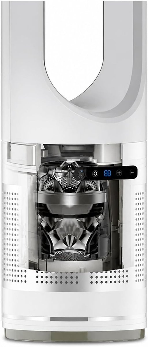 Torenventilator - Verticale ventilator - Ruimte besparen - Warm en koud - 46 inch - Wit – foto 5