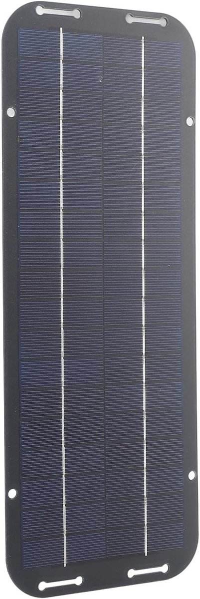 Draagbaar Zonnepaneel - Zonneoplader - Energie Opladen - Hoge Efficiëntie - 12V 5W - Zwart