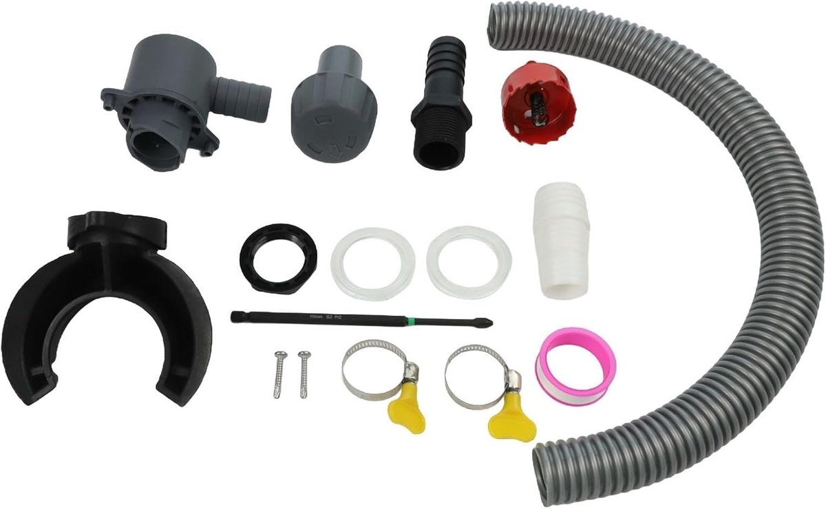 Regenwater Collector Kit - Wateropvang Systeem - Duurzame Tuinirrigatie - Voor 115mm Regenpijpen - 12 Stuks - Grijs en Wit
