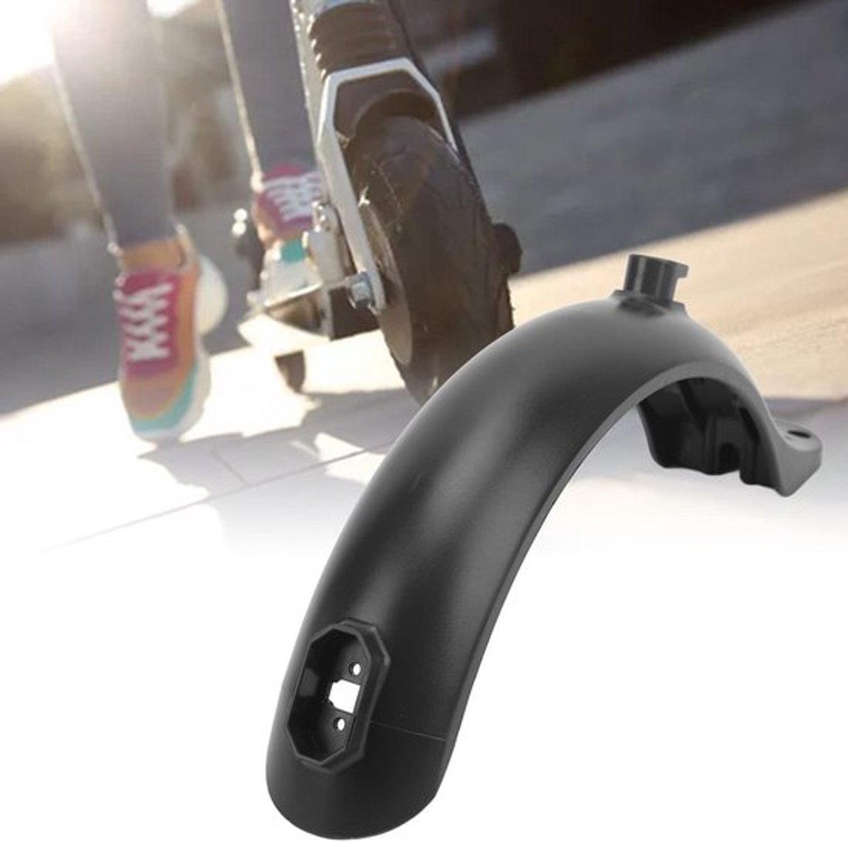 Store_7 - Achterspatbord Scooter - Lichtgewicht - Duurzaam - Zwart