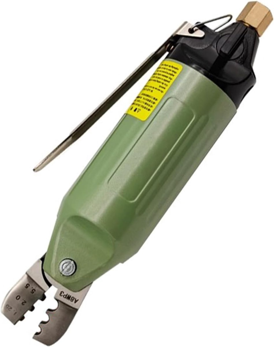Pneumatische Krimptang - Luchtdruk Tang - Snel Bedraden - Hoge Krimpefficiëntie - 1.25-5.5 mm - Zilver