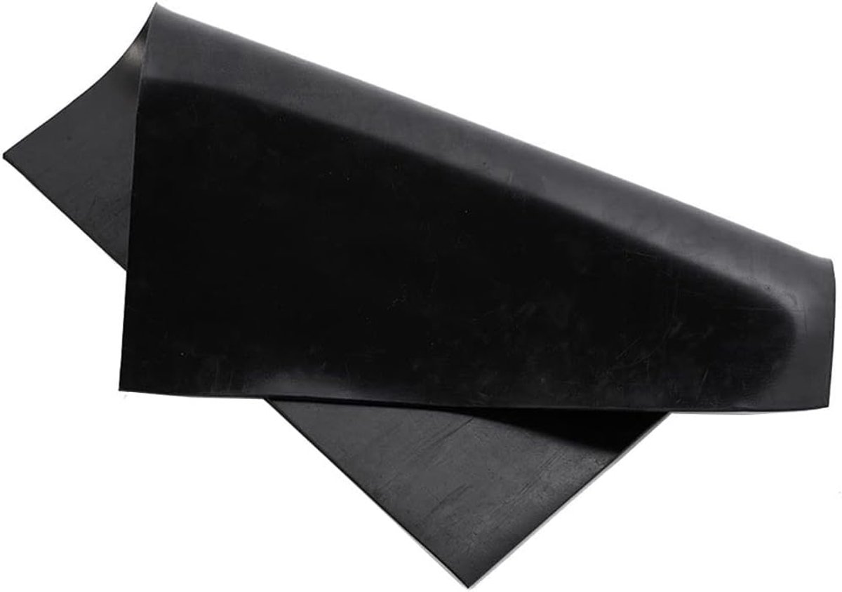 Rubberen Plaat - Afdekmat Zwart - Bescherming Werkvloer - Oliebestendig Materiaal - 500x500mm - Zwart