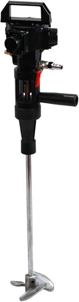 Pneumatische Mixer - Verf Roerder - Materiaal Mengen - Dubbele Handgrepen - 3.5 kg - Zilver