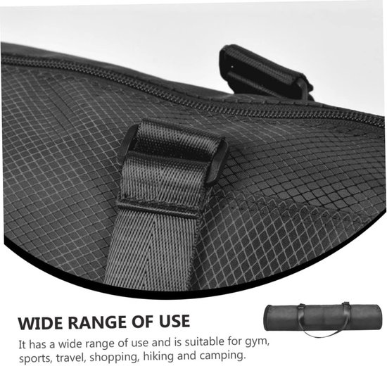 Yogamat Tas - Opbergtas Mat - Sporten en Ontspanning - Waterafstotend Oxford - 70x17CM - Zwart — afbeelding 5