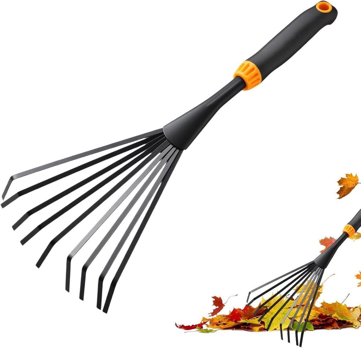 Handhark - Tuingereedschap - Gazon Onderhoud - Ergonomische Handgreep - 16cm Breed - Zwart