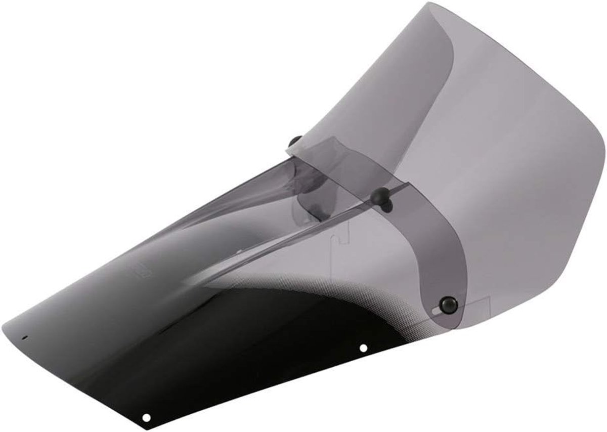 Motorfiets Windscherm - Verstelbaar Deflector - Comfortabel Rijden - Tweedelig Ontwerp - 70 x 60 x 10 cm - Smoke Grijs