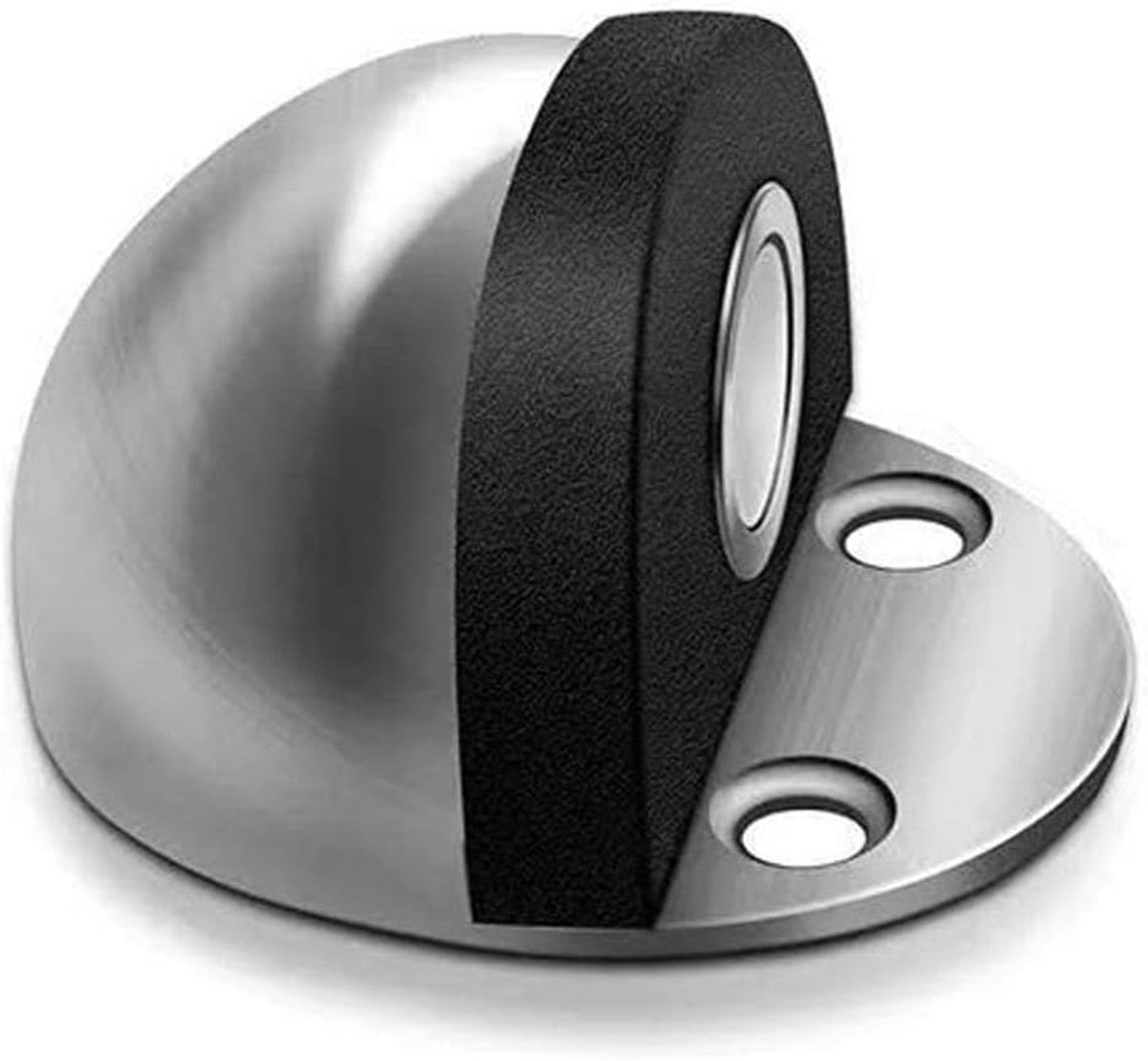 Magnetische Deurstopper - Deurhouder - Stil Deuren Houden - Soft-Catch Technologie - Geborsteld Nikkel - Zilver