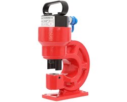 Hydraulische Stanstang - Metaalpons Gatpons - Metaal Bewerken - 31 Ton Kracht - 3.74 Inch Overhang - Rood