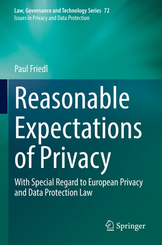 Law, Governance and Technology Series72- Reasonable Expectat ... - cover