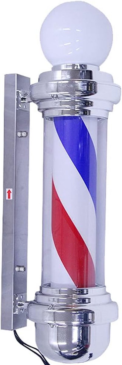 Kapperslicht - Draaibare Lamp - Zaken Aantrekken - Waterdicht Ontwerp - 68 cm Hoog - Rood Wit Blauw
