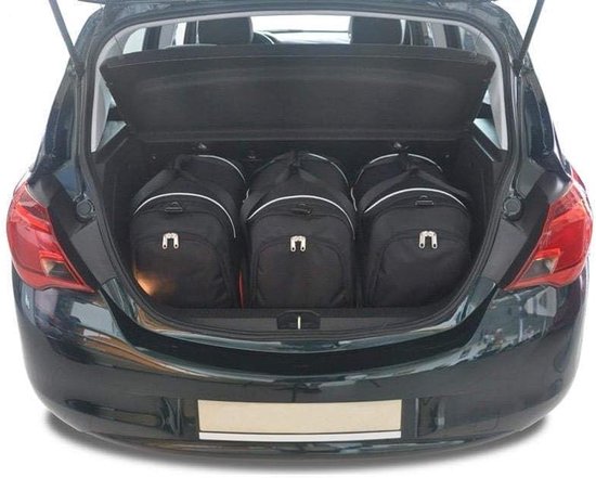 Speciale Autotassen Set - Kofferbak Tassen - Reizen Optimaliseren - Op Maat Gemaakt - 3 Stuks - Zwart
