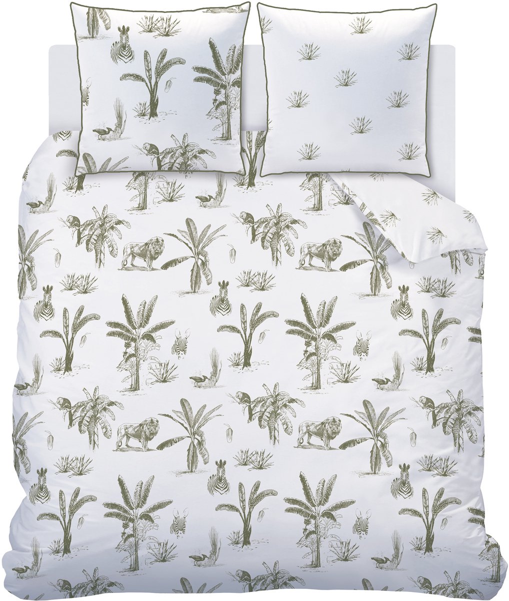 Matt & Rose Dekbedovertrek Safari - Lits Jumeaux - 240 x 220 cm + (2x) 65 x 65 cm - Katoen