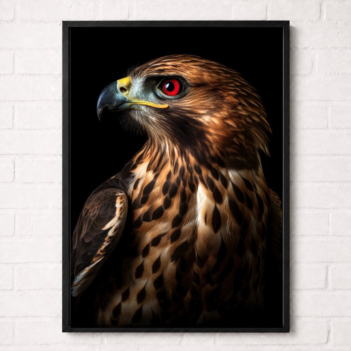Buizerd Poster - Vogelportretten Collectie - Dieren Posters - A1+ 61 x 91,5 cm
