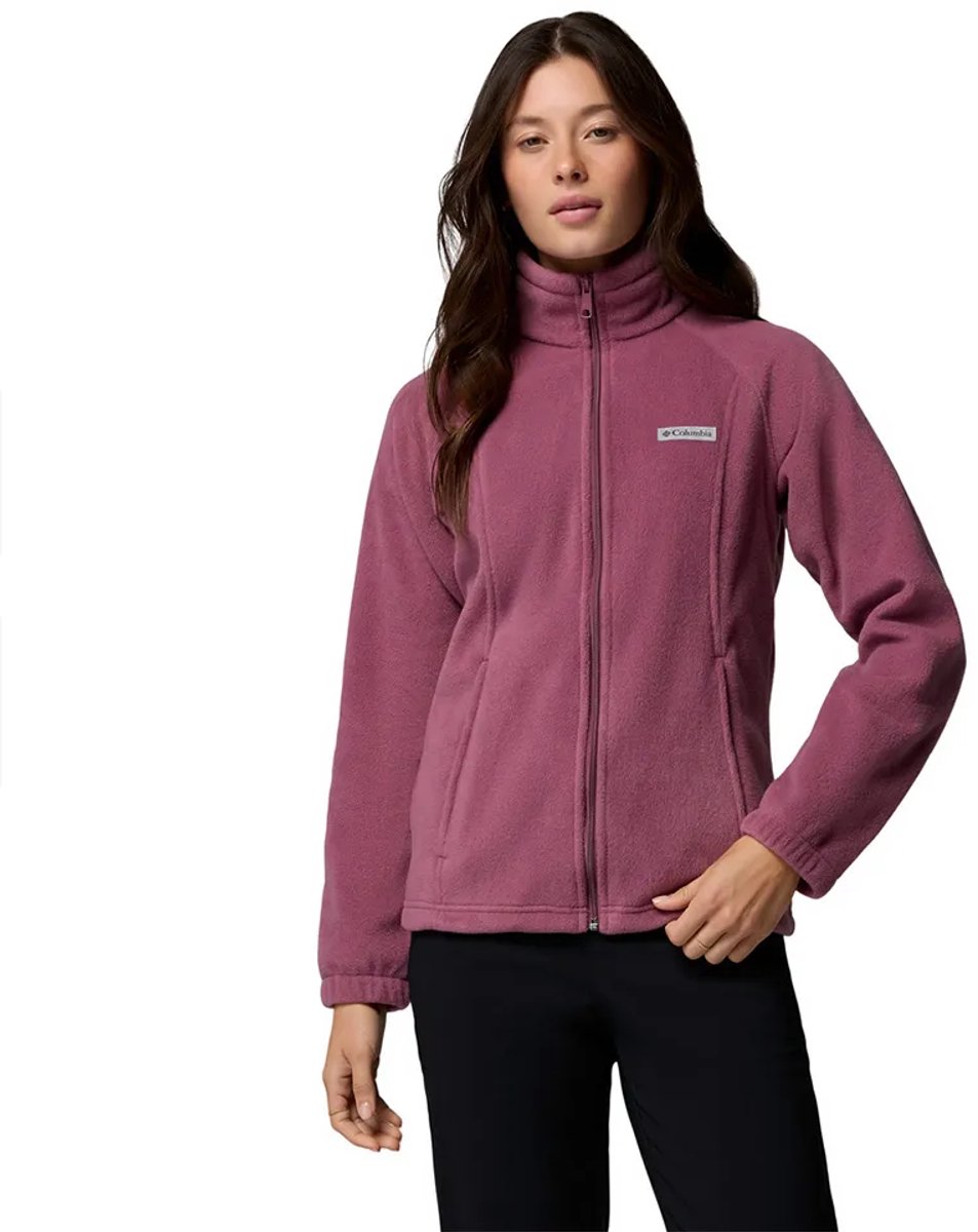Columbia Benton Springs™ Fleece Met Volledige Rits Paars XL Vrouw