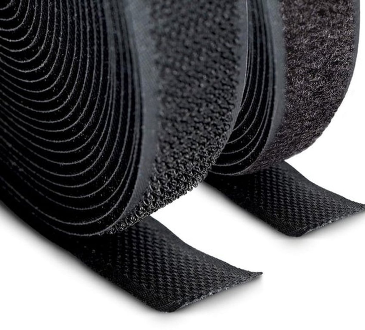 Klittenband 20 mm breed - 5 m rol haak/lusband - Zelfklevend - Naaibaar - Flexibel - Ideaal voor reparaties - Haak-en-lusband