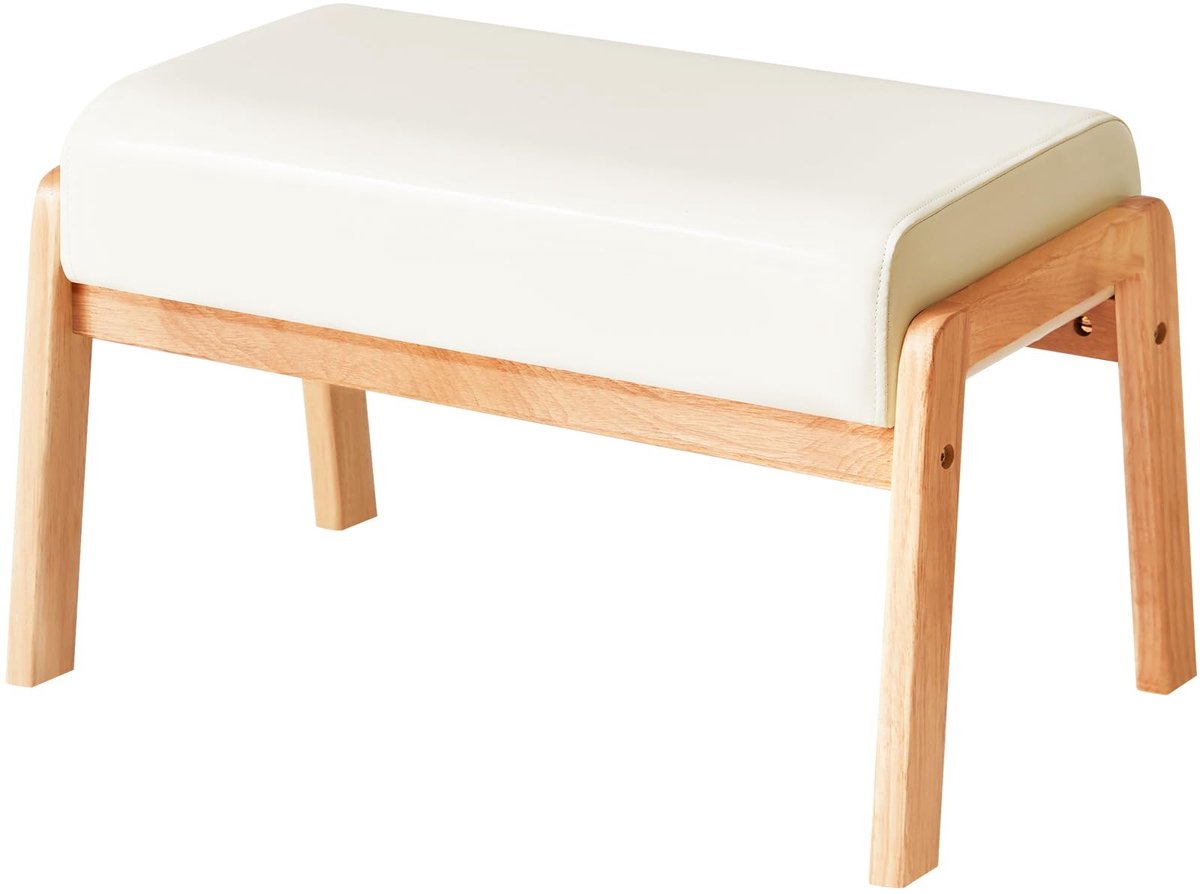 Solidchoice - Rectangulaire Voetenbank van PU Leer voor Woonkamer
