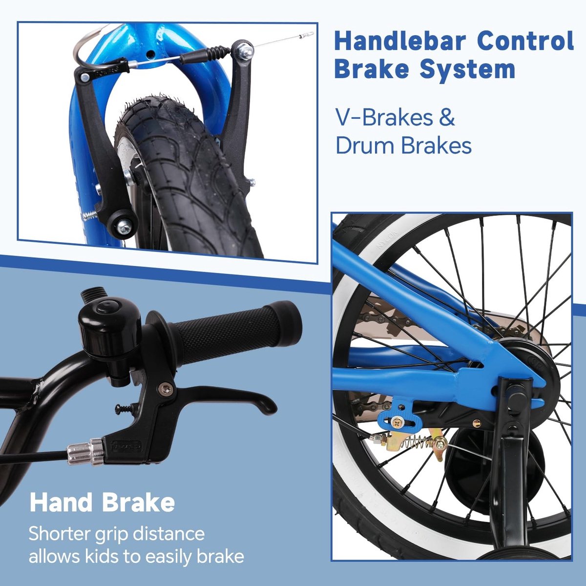 Solidchoice Kinderfiets met Staal Frame en Remsysteem