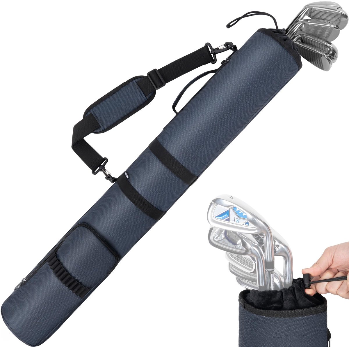 Solidchoice - Lichtgewicht Golf Reis Tas voor 3-6 Clubs