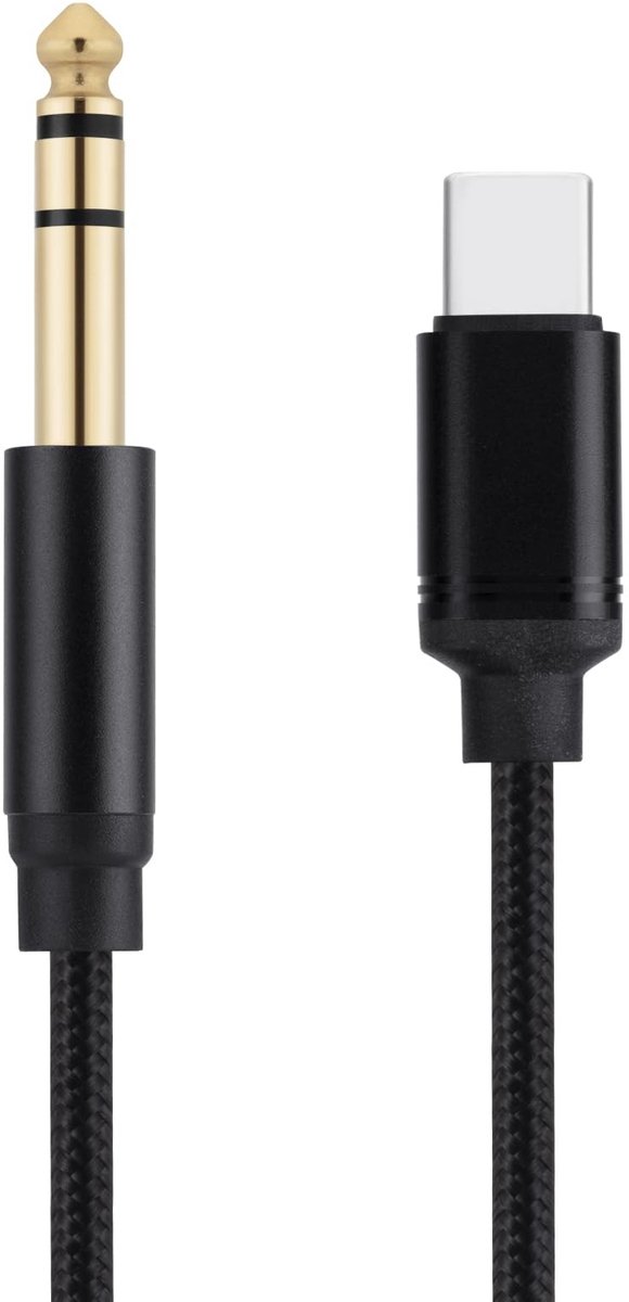 Solidchoice - USB-C naar 6.35mm TRS Stereo Audiokabel